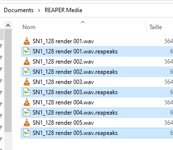 Reapeaks files